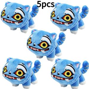 Anime Demons Hunters Plush Cute Purple Tiger Black Hat Magpie With 3 Eyes Monster Hunt Girl Group Stuffed For Fans Gifts 1-5pcs