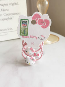 HelloKitty Kids Hair Accessories Simple Style KT Cat Hair Ties Japanese Style Girls Baby Hair Bands Childrens Hair Accessories