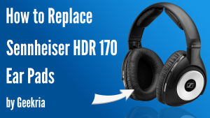 Geekria Protein Leather Replacement Ear Pads for RS160 HDR160 RS170 HDR170 RS180 HDR180 Headphones Earpads Ear Cushion Ear Cover