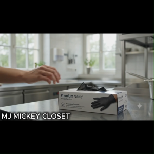 Black Gloves for Food Preparation Cooking 20pcs
