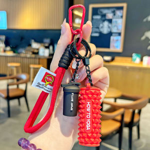 พวงกุญแจซิลิโคนรูปดัมเบลสำหรับกระเป๋าเป้ กระเป๋าถือ ของขวัญสำหรับคนรักการออกกำลังกาย