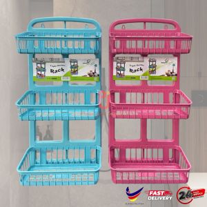 RAK BILIK MANDI/ RAK PLASTIK/ BATHROOM SHELF TOILET RACK / BATHROOM STORAGE ORGANIZER SHOWER / TRIPLE DECKER HOLDER