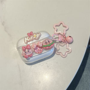 Pink Butterfly Knot Silicone Protective Case for Black Shark Joybuds plus pro Bluetooth Earphones Transparent Soft Shell Cover