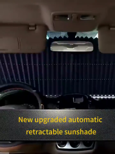 METCAR Sunshade Car Window Sun Shade Car Curtain Sun Protection Foldable retractable windshield cover