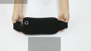 [Local Delivery] Lightweight Running Bag Waterproof Waist Belt Bag with Adjustable Strap Dual-Layer Breathable for Fishing Travel Running
