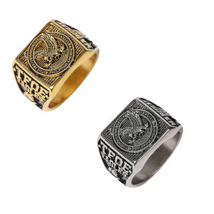 Pure Stainless Steel Jewelry Mabuhay ang Agila TFOE Ring Size 6-13