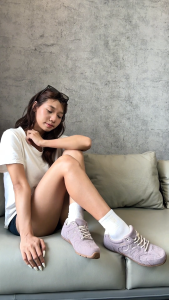 [NEW ARRIVAL] Giày Sneaker  Nữ Da Suede Cao Cấp Dincox Shoes DC51 VIOLET DUSK