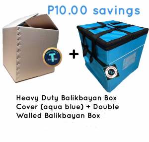 Heavy Duty Aqua Blue Balikbayan Box Cover Plus Double Walled Balikbayan Box Your Luggage Alternative