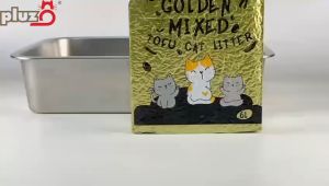 😺WHOLESALES BOX😺 GOLDEN MIX Flushable Tofu Cat Litter pasir kucing 6L/2KG X 8 BAGS
