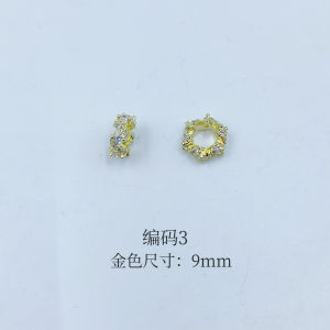 Color Retention Crystal Spacer Beads Handmade Zircon DIY Fashion Jewelry Accessories Non-Fading Crystal Bracelet Parts