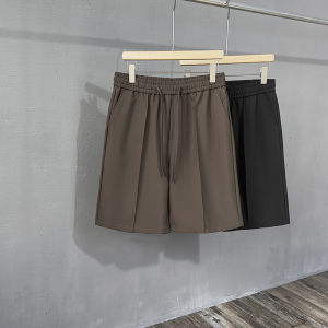 Cool Casual Mens Shorts Drawstring Sports Outdoor Wear Summer Breathable Five-Quarter Length Straight Leg Youthful Style