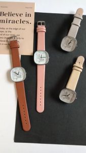 Jam tangan wanita analog Elnino kulit semi/Jam tangan casual wanita