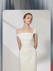 Đầm Dạ Hội Mùa Hè Cổ V Neck Voan Pháp Sang Trọng