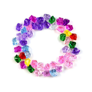AUK Crystal Acrylic Stones 1.4*1.1cm Vase Plant Fish Tank Vase Ornaments Wedding Party Decoration