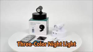 Đèn LED Chiếu Sáng Có Thể Sạc Lại Với Điều Khiển Từ Xa Cảm Ứng 360 Độ ° Đèn Tường Cảm Ứng Xoay Chuyển Hình Người Dùng Trang Trí Nhà Cửa Đèn Ngủ