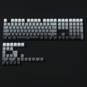 Gradient Keycaps Side Printed PBT Double Shot OEM Profile for MX Switches Gaming Keyboard 130 key caps