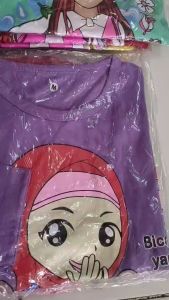 Paket hemat random 6 pcs kaos atasan lengan panjang anak perempuan 1-15 tahun