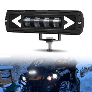 6D Projector Amber LED Light Bar 40W Cutoff Beam Offroad Motorcycle SUV Fog Driving Lamp For Motorcycle 4X4 ATV SUV Truck