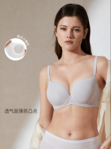 ManiForm | Comfortable Smaller-appearing Big-bust Soft Steel Ring Antibacterial Ultra-thin Seamless Bra