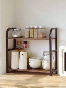 Rak Dapur Kualitas Tinggi: Rak Penyimpanan Bumbu & Minyak Garam