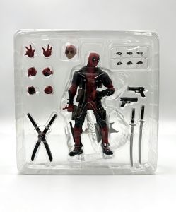 Bandai | Deadpool Action Figure Articulated Model Wolverine Spider-Man Venom Toy Desktop Ornament Gift for Boys