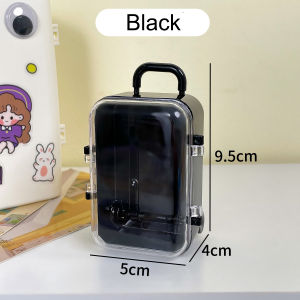 Mini toys Storage Box and Jewelry Storage Box BJD Cotton Dolls Clothing Transparent Trolley Suitcase Style doll