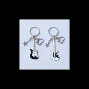 Gantungan Kunci Gitar Couple pasangan/ Keychain Love Star Guitar 75cm