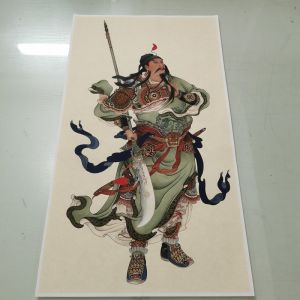 Độ Nét Cao Gouache Tranh Quan Công Chân Dung Retro Trang Trí Tác Phẩm Nghệ Thuật Unframed Core Chất Liệu Giấy Xuân Văn Hóa Trung Quốc