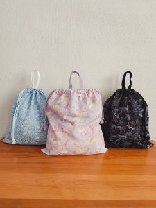 Large Travel Storage Bag Pure Cotton Drawstring Bag for Clothes And Miscellaneous Items School Admission Entry Storage Pouch