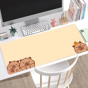 Tấm Lót Chuột Capybara Dễ Thương Chống Nhăn Chống Trượt Làm Bằng Cao Su Dành Cho Học Sinh Và Game Thủ Tấm Lót Bàn Làm Việc Tấm Lót Bàn Máy Tính