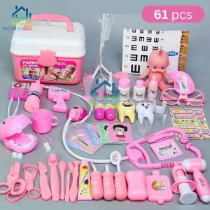 Children Doctor Nurse Toy Set Doctor Pretend Play Multi-piece Play House Toys Simulation Medical Tool Kit Gift for Boy Girl