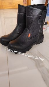 Sepatu Safety Pria Wanita Shoes  Boot Hitam King Kwd Joger Chetah Bkn Original Kulit Import Murah