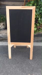 ป้ายกระดานดำไซส์เล็ก 50x100 ซม. + แถมฟรี ชอล์กสี ป้ายไม้สัก ป้ายไม้ เฟอร์นิเจอร์ไม้ ของตกแต่งร้านค้า ป้ายกระดานดำ wooden furniture ตกแต่งบ้าน