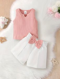 BAJU SETELAN CELANA ANAK PEREMPUAN TANKTOP USIA 1-6 tahun