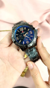 【produk terlaris】Jam Tangan Pria - Rantai Stainless Steel Desain Mewah Tahan Lama Model Trendy 2025