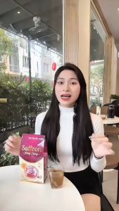 Trà Tía Tô Saffron Đông Trùng Làm Đẹp Da Thanh Lọc Cơ Thể Duy Trì Vóc Dáng Hỗ Trợ Nội Tiết Tố Điều Hòa Kinh Nguyệt
