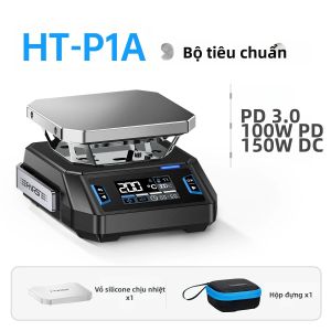 FNIRSI | Bếp Điện Mini Di Động FNIRSI HT-P1 150W Có Điều Khiển PID 100-350 ° Chế Độ Làm Nóng Kép C Cho Công Việc Về PCB Đầu Vào DC/USB-C PD