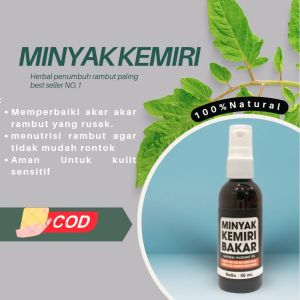 Minyak Kemiri Bakar Spray  Original  100%  Asli Penumbuh rambut Cepat Penumbuh Alis