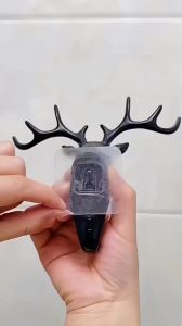 Móc Dán Tường Treo Đồ Đa Năng Hình Đầu Hươu Living C Treo Quần Áo Mũ Chìa Khóa Trang Trí Nhà Cửa