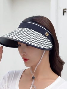 Women Straw Hat Sun Topi Visor Cap Summer Travel Beach Sun Protection Hat UV Woman Sunscreen Leisure Big Brim Hat foldable