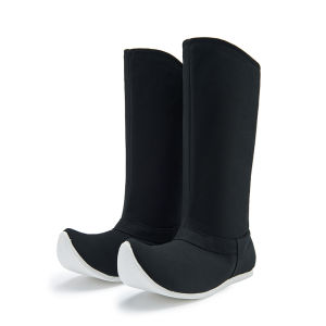 Wuyi Lane Soap Boots the Han-Style Clothing Shoes Mens Ming Officer Boots Song Dynasty Canvas Warped Head Flats Ancient Chinese Costume Boots