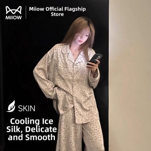 MiiOW | Korean Style Icy Silk Pajamas Set