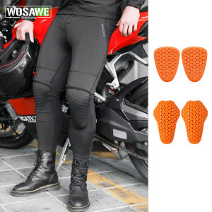 WOSAWE | WOSAWE Motorcycle Compression Pants with remove Knee pads Breathable Motocross Motorbike Riding Trousers Base Layer