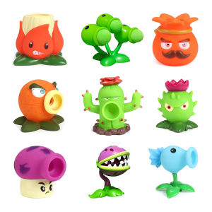NEW Plants Vs. Zombies Game Peripheral Soft Glue Toys Cactus Chomper Pea Shooter Snow Pea Fume-Shroom Funny Kids Birthday Gifts