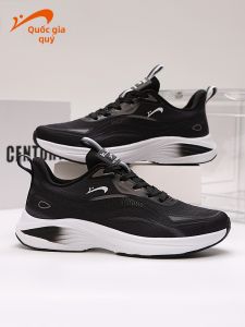 K-BIRD | Breathable Soft Sole Height Increasing Black Running Shoes