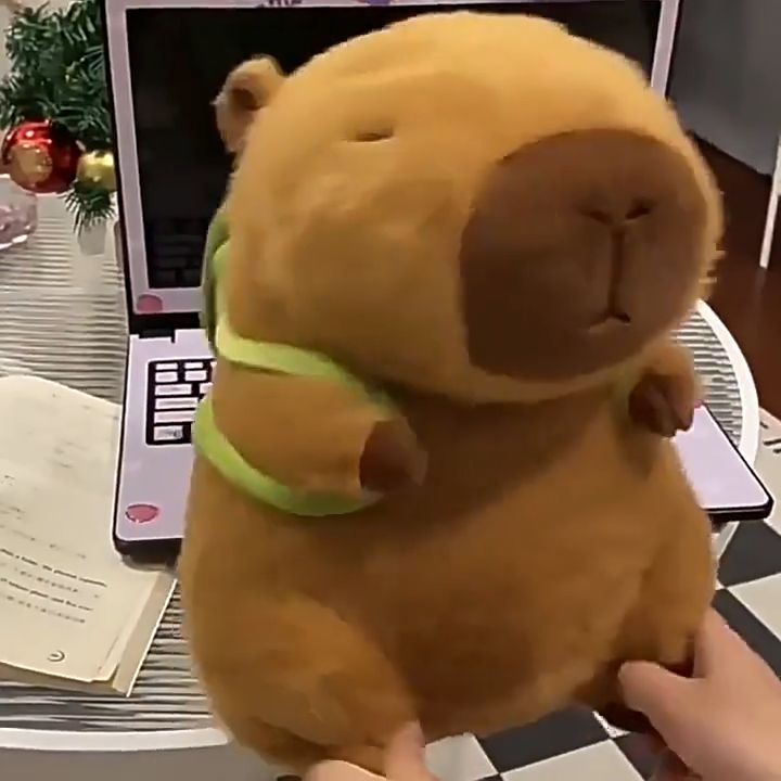 Capybara Toys ตุ๊กตาคาปิบาราจําลอง ขนปุย Simulation Capybara 18/23/30cm ...