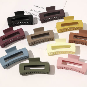 Hair Clip Gentle Gripper Clip Fashion Cross Hair Clips Elegant Hair Accessories Korean Frosted Style