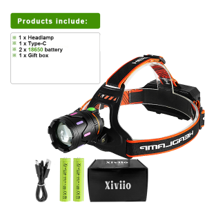 2026 Ultra Bright LED Headlights 100000000LM Powerful Headlamp With COB Light Rechargeable Headlight 18650 Camping Head Lantern