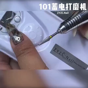 <Gk> Đen Bộ phận mài móng tay 202 Tay cầm Bút đánh bóng Phù hợp Tay cầm Năm Pin Giao diện Thay thế Công cụ Siêu im lặng 7.4v 12v