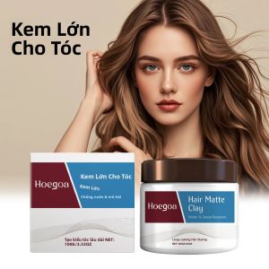 Sáp Tạo Kiểu Tóc Giữ Nếp Mạnh Không Nhờn Tạo Kiểu Tóc Tươi Mát Dạng Kem Đất Sét 100G
